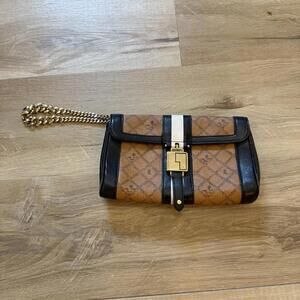 L.A.M.B. by Gwen Stefani Leather Trim‎ Clutch/Wristlet